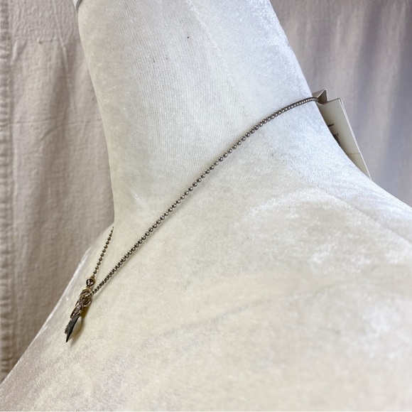 AEO American Eagle silver tone charm necklace nwt - Picture 2 of 4